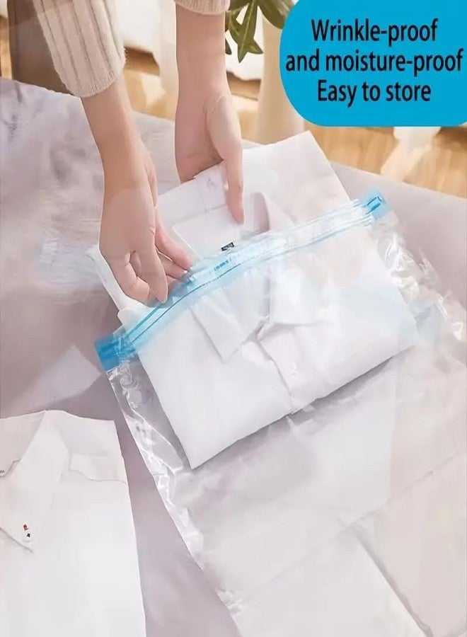 KUNFAIT 8 Pack Vaccum Compression Hand Roll up Storage bags (2 S, 3 M, 3 L) for Clothes & Wardrobe Organiser | No Vaccum or Pump Needed | Reusable & Airtight Space Saver Suction Bag Travel Essential - Image 2